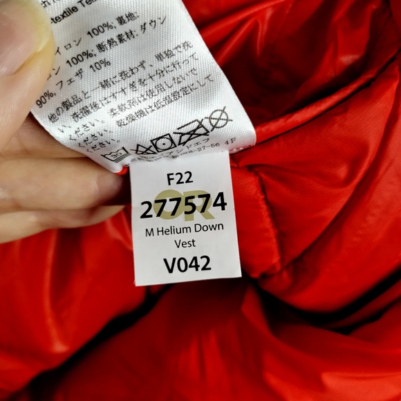 Outdoor Research helium down vest red Men's L - Picture 5 of 8